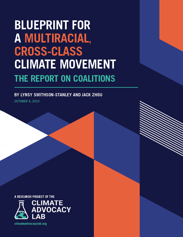 Blueprint for a Multiracial, Cross-Class Climate Movement: The Report on Coalitions