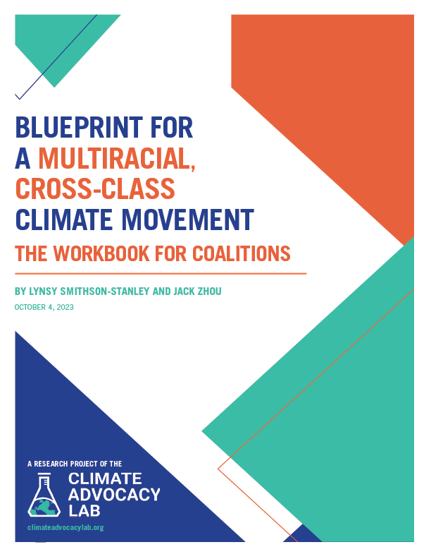 Blueprint for a Multiracial, Cross-Class Climate Movement: The Workbook for Coalitions