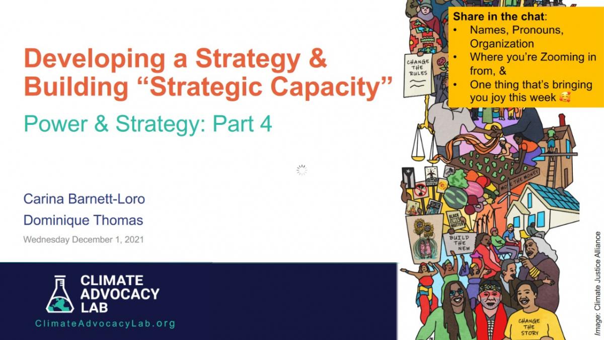 Power & Strategy Part 4: Developing a Strategy